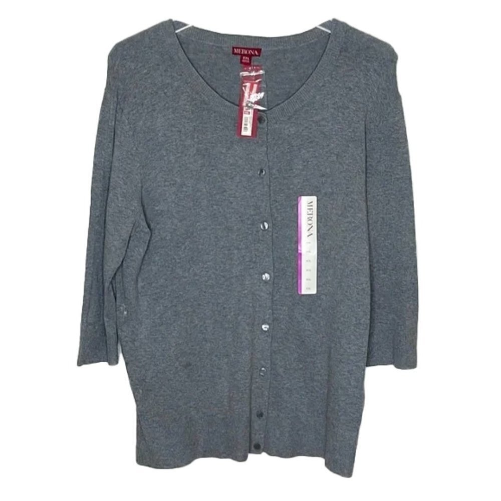 ❤️ 🆕 MERONA Button Down Blouse Size XXL